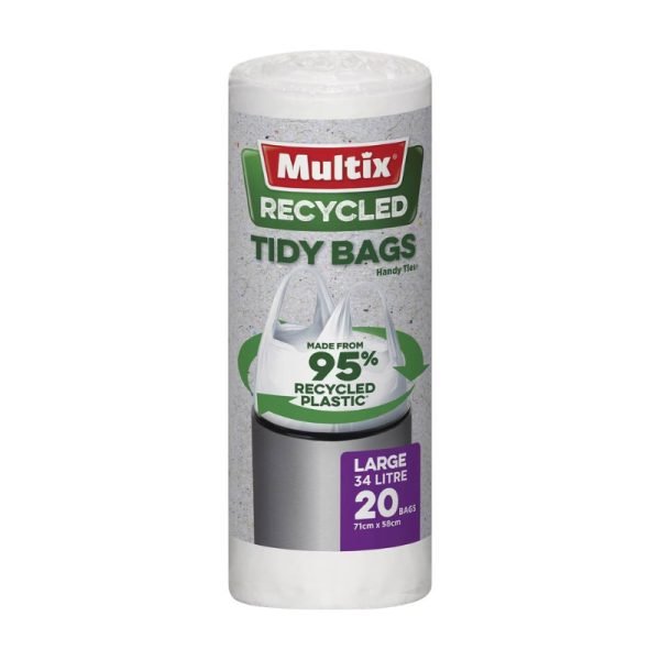 Multix Recycled Tidy Bags Large - 34L - 20 Pack