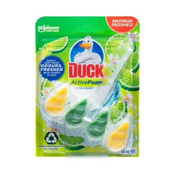 Duck Active Foam Toilet Cage 38.6g - Citrus Burst