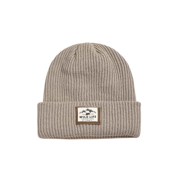 Holy Cap: Wild Life Patch Khaki Beanie