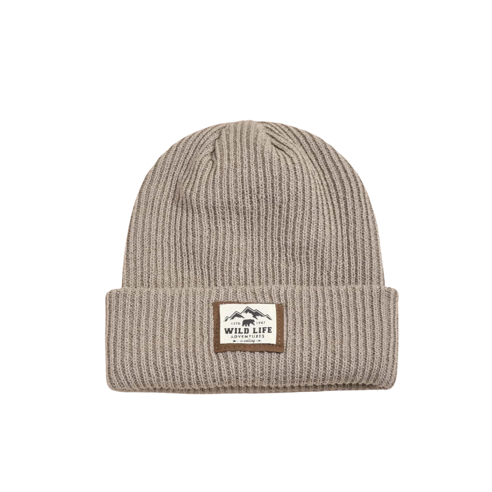 Holy Cap: Wild Life Patch Khaki Beanie