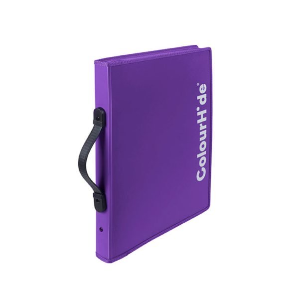 ColourHide A4 Zipper Expanding File - Purple