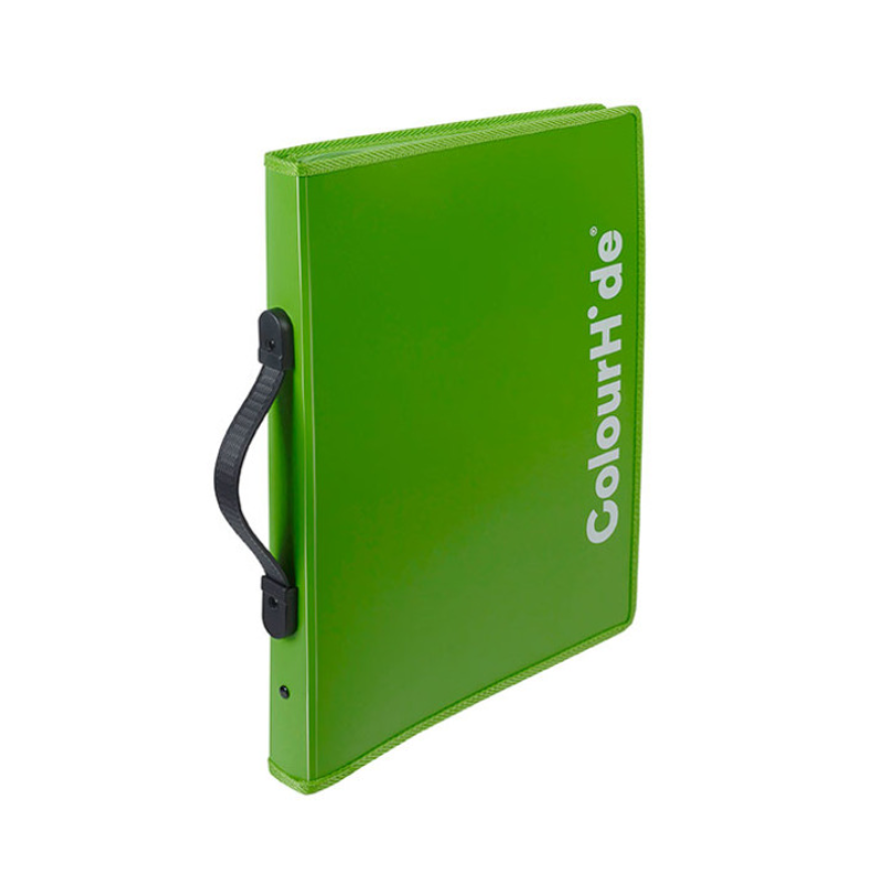 ColourHide A4 Zipper Expanding File - Green