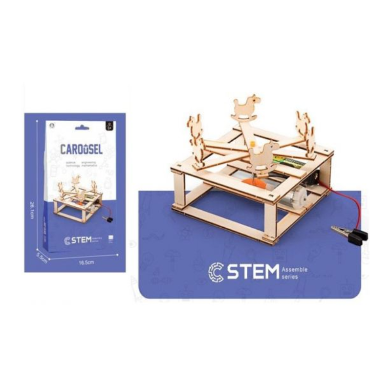 STEM Assemble Series Wooden Structures - DIY Carousel