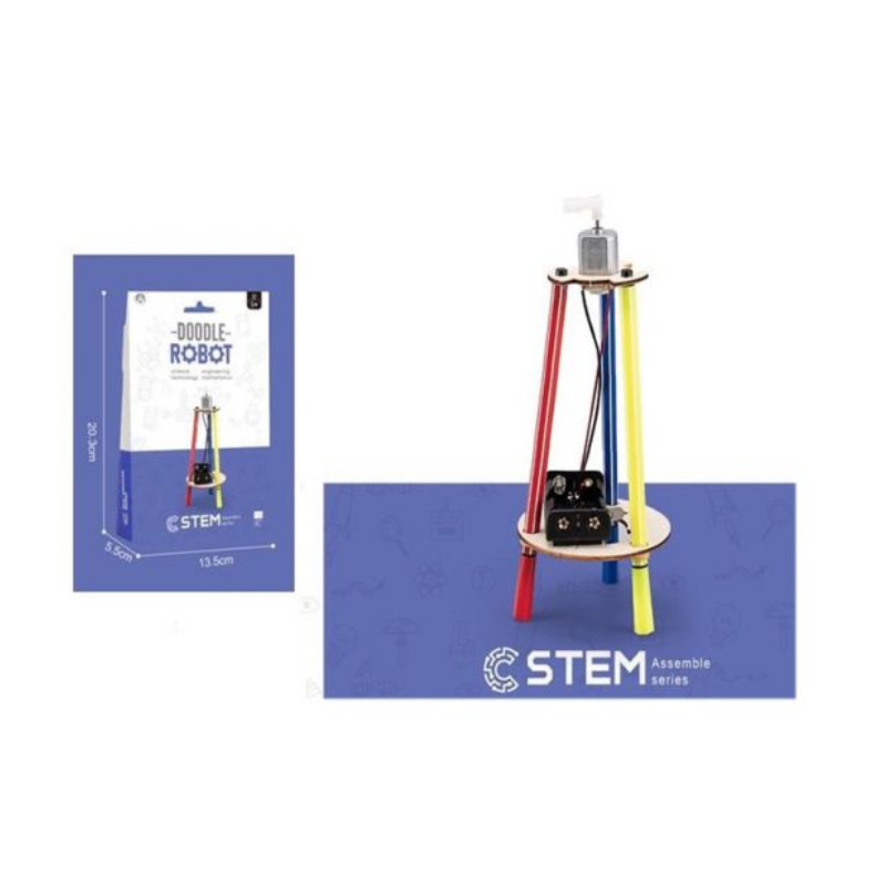 STEM Assemble Series Wooden Structures - DIY Doodle Robot