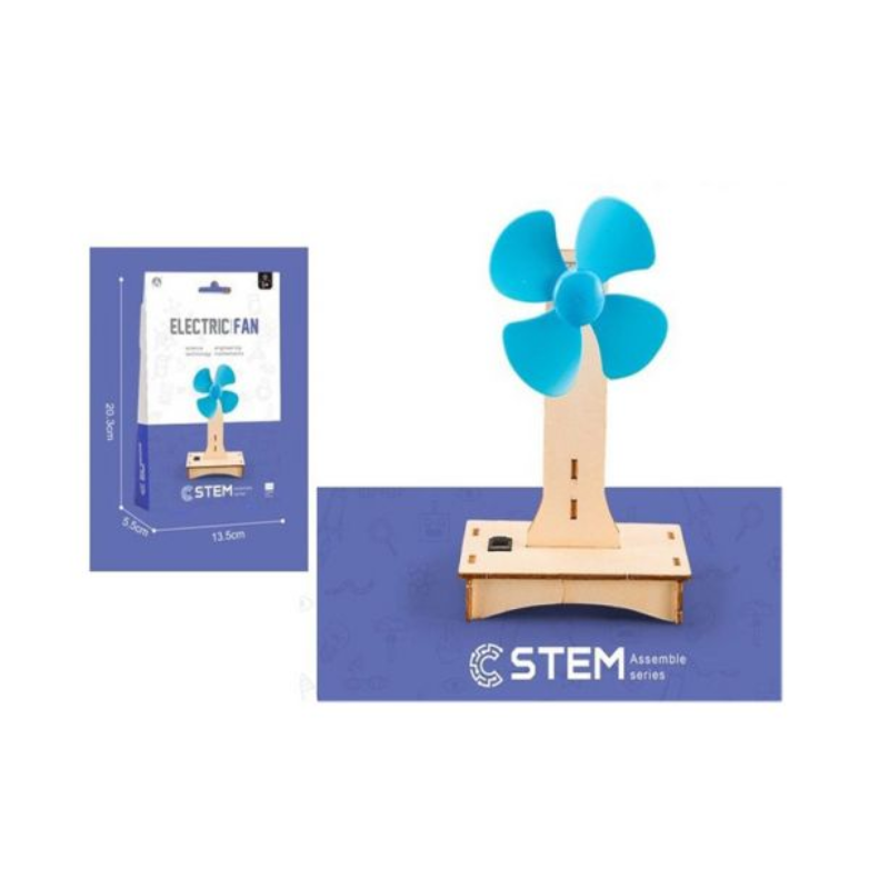 STEM Assemble Series Wooden Structures - DIY Electric Fan