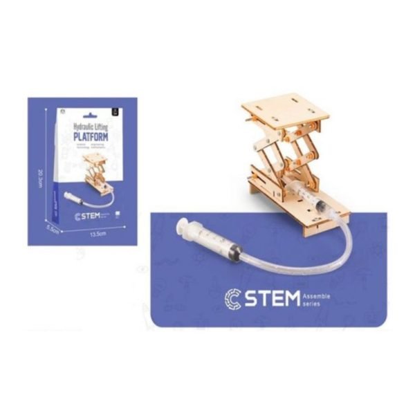 STEM Assemble Series Wooden Structures - DIY Hydraulic Lifting Platform