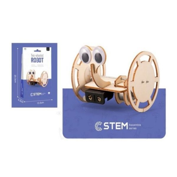 STEM Assemble Series Wooden Structures - DIY Two-Wheeled Robot