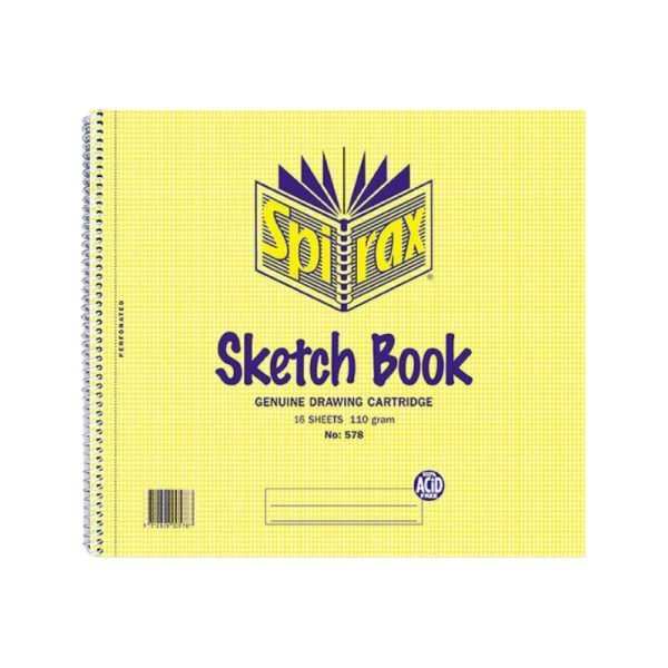 Spirax No. 578 Sketch Book 16 Page