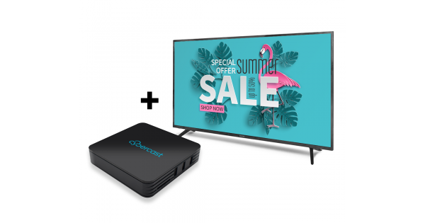 Cybercast Digital Signage Starter Kit (55" UHD LED LCD TV + Cybercast Digital Signage Box)