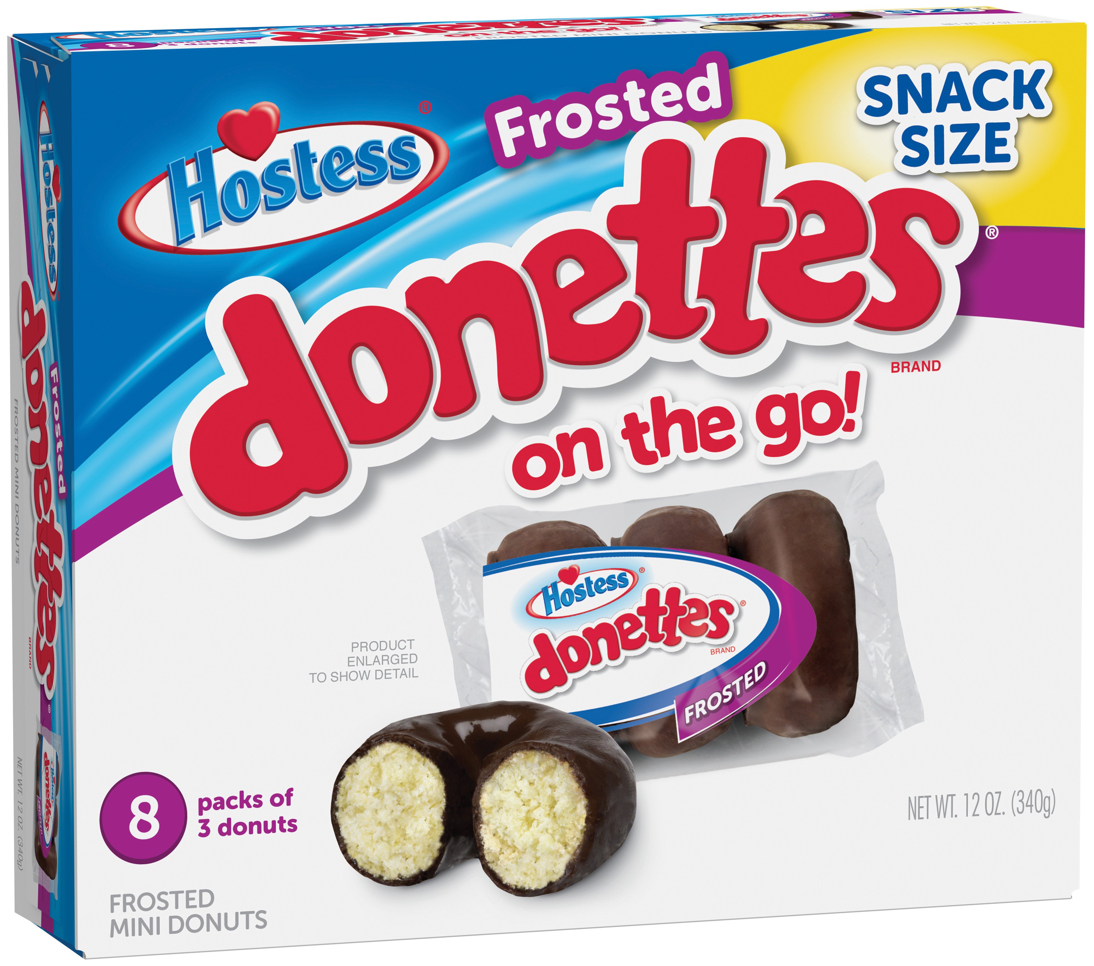 Hostess Snack Chocolate Donettes - 8 Pack - 340g