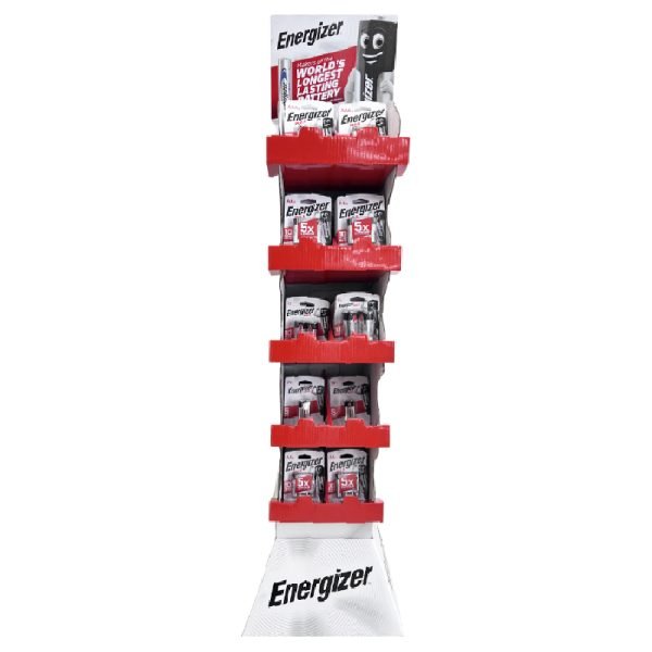 Energizer Max Batteries Mini Tower Stand - 96 Pieces