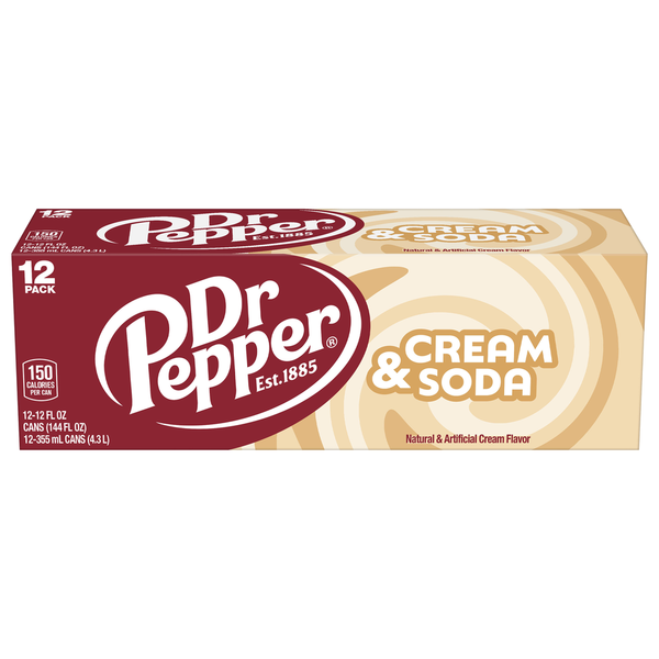 Dr Pepper Cream Soda 355ml - Image 2