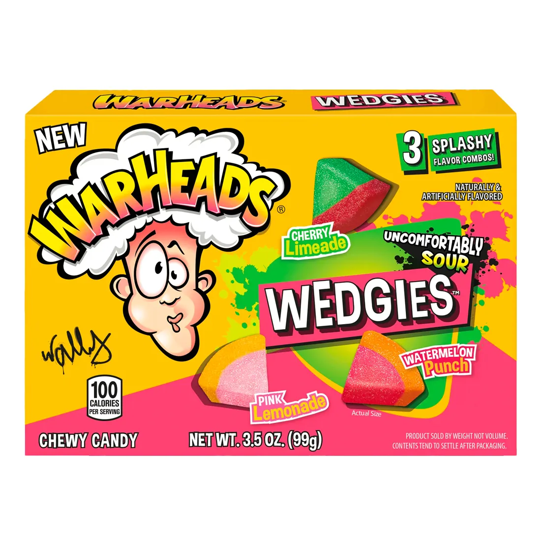 Warheads Wedgies Sour Chewy Candy Theatre Box 99g