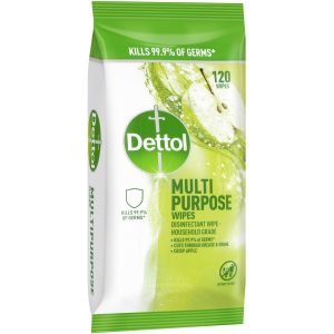 Dettol Multipurpose Wipes Crisp Apple - 120 Pack