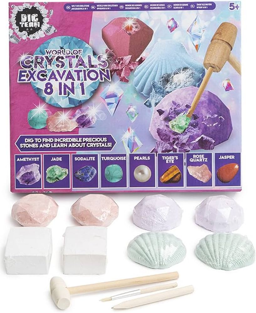 8 in 1 Dig Kit: Crystal Excavation
