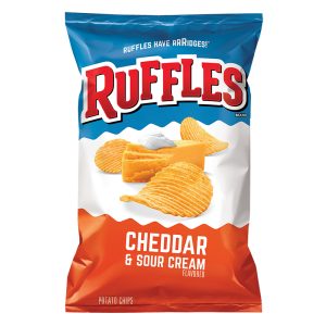 Frito Lay Ruffles Cheddar & Sour Cream Potato Chips 184g