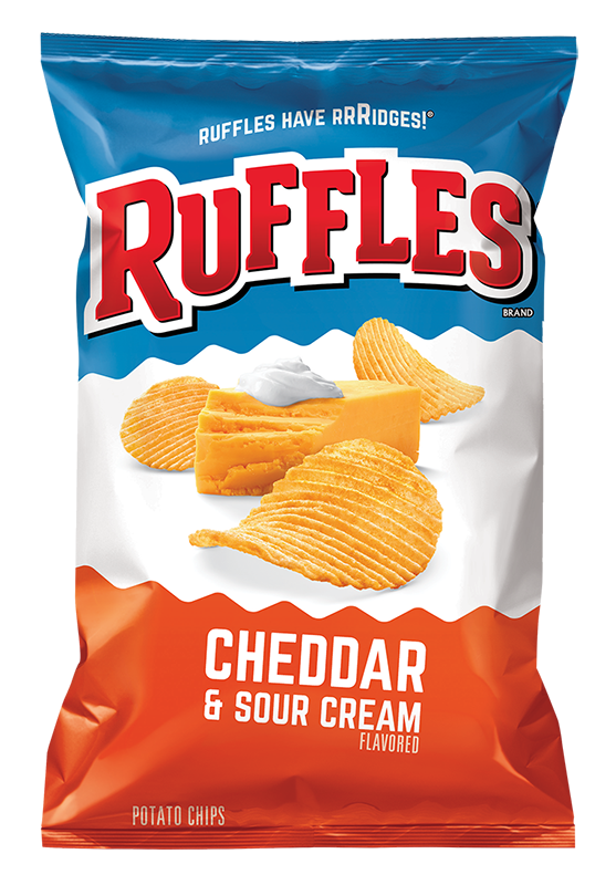 Frito Lay Ruffles Cheddar & Sour Cream Potato Chips 184g