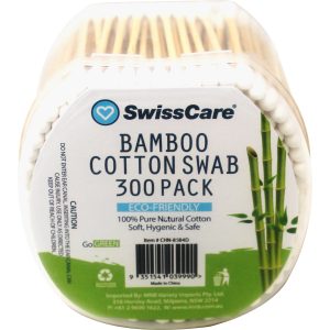 Swisscare Bamboo Cotton Swab 300pk