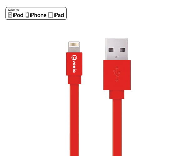 MFI Lightning To USB Cable - Red - Image 2