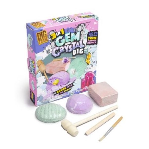 3 in 1 Dig Kit: Gem and Crystal