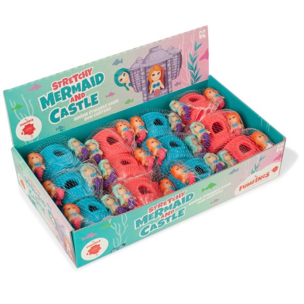 Fumfings Stretchy Mermaid & Castle - Mindfulness Toy - CDU