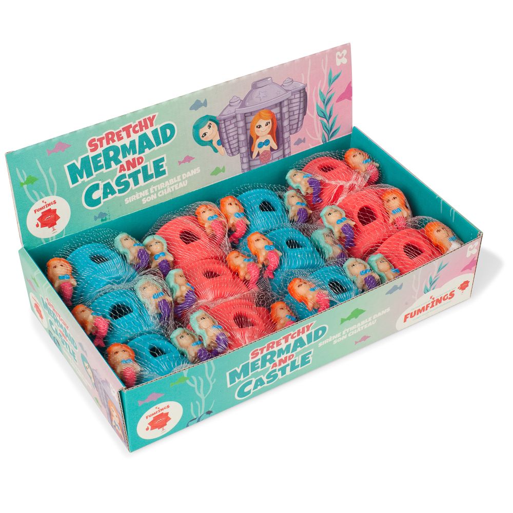 Fumfings Stretchy Mermaid & Castle - Mindfulness Toy - CDU