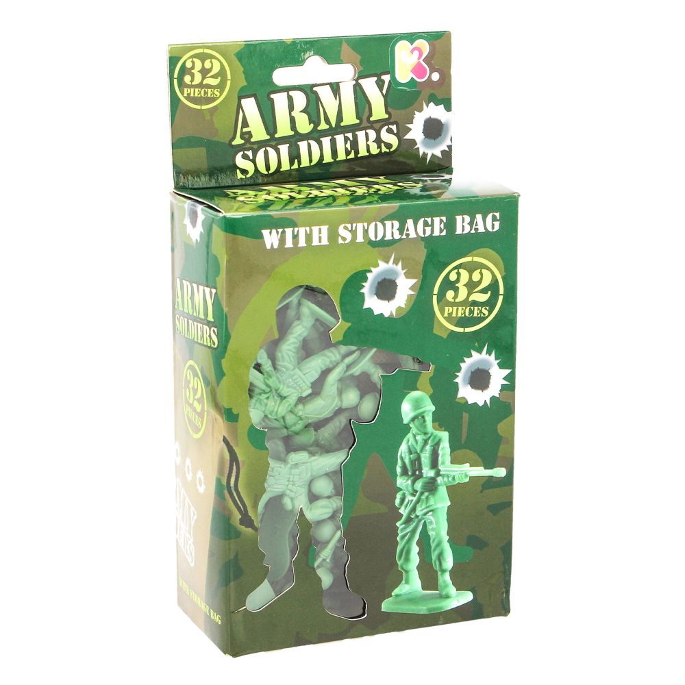 Army Soldiers with Bag