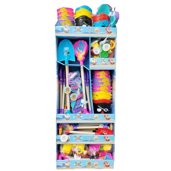 Mermaid & Pirate Beach Display Stand 98 Piece