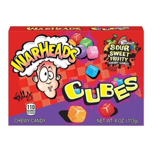 Warheads Sour Chewy Cubes Theatre Box 113g