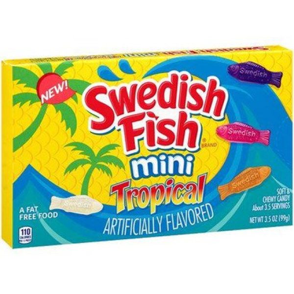 Mondelez Swedish Fish Mini Tropical Theatre Box 99g