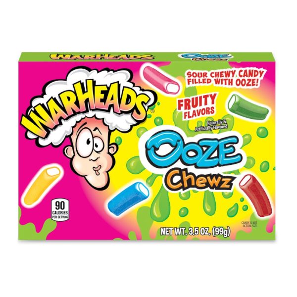Warheads Ooze Chewz Sour Candy Theatre Box 99g
