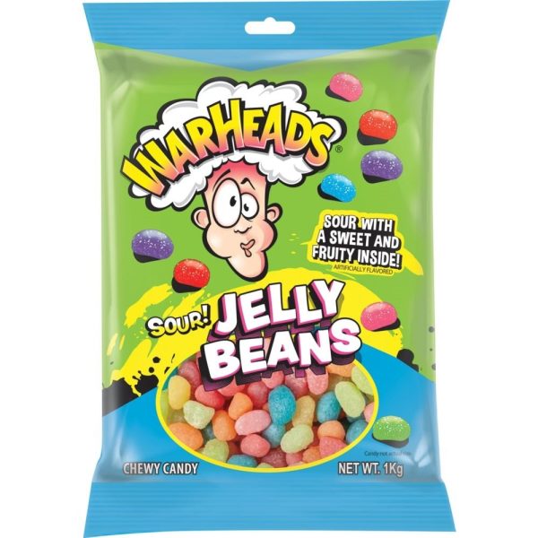 Warheads Sour Jelly Beans 1kg