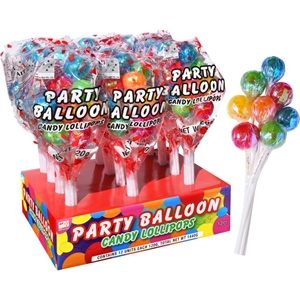 Party Balloon Candy Lollipops 120g