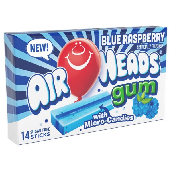 Airheads Blue Raspberry Gum 34g