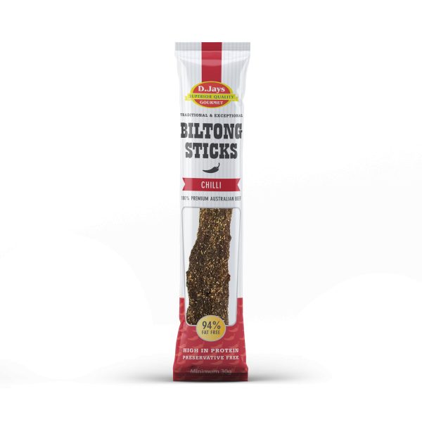 D.Jays Gourmet Biltong Stick Chilli 30g