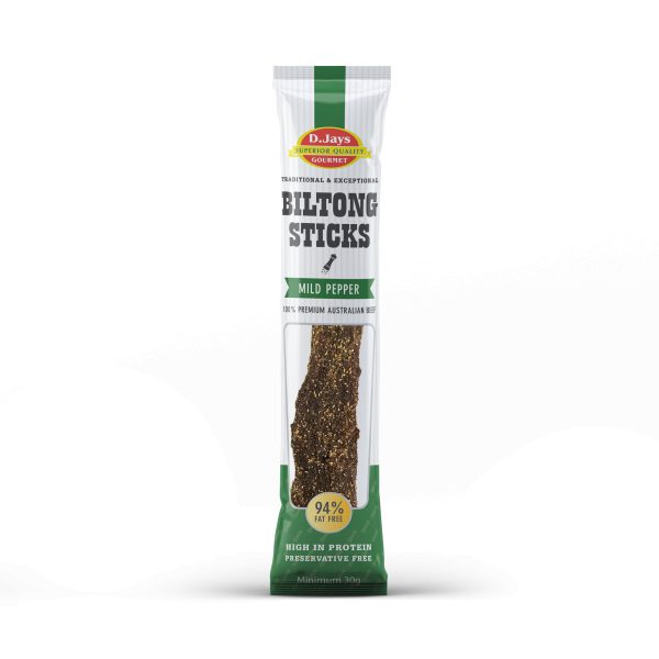 D.Jays Gourmet Biltong Stick Mild Pepper 30g
