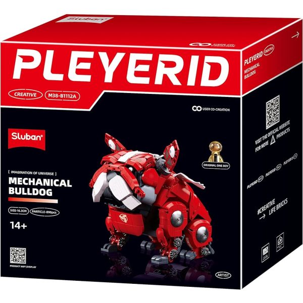 Sluban Pleyerid Mechanical Bulldog - Red - 890 Piece