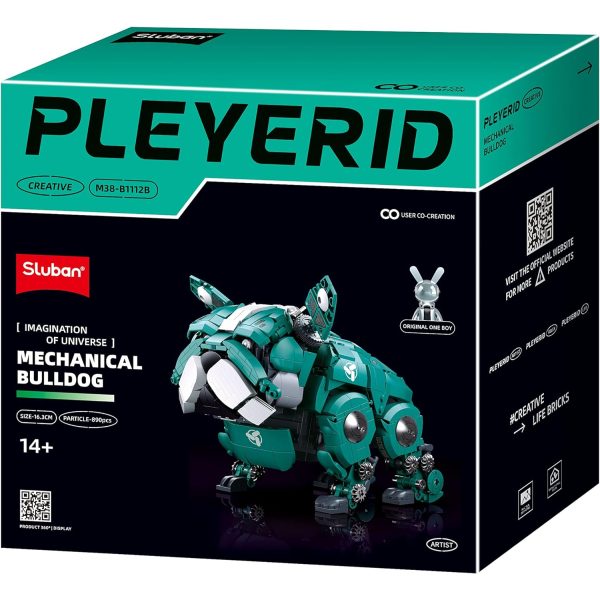 Sluban Pleyerid Mechanical Bulldog - Teal - 890 Piece