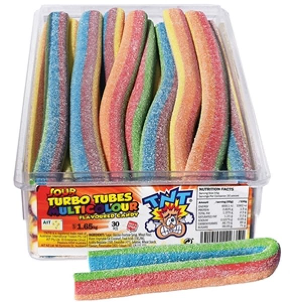 TNT Turbo Tubes Sour Multicolour 30pcs 1.65kg