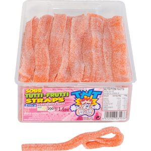 TNT Sour Straps Tutti Frutti 200pcs 1.4kg