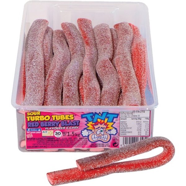 TNT Turbo Tubes Red Berry Blast 30pcs 1.5kg