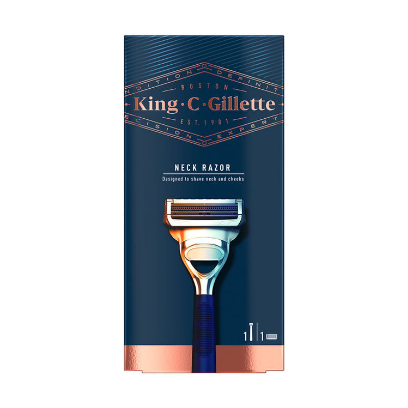 King C. Gillette Neck Razor + 1 Razor Blade