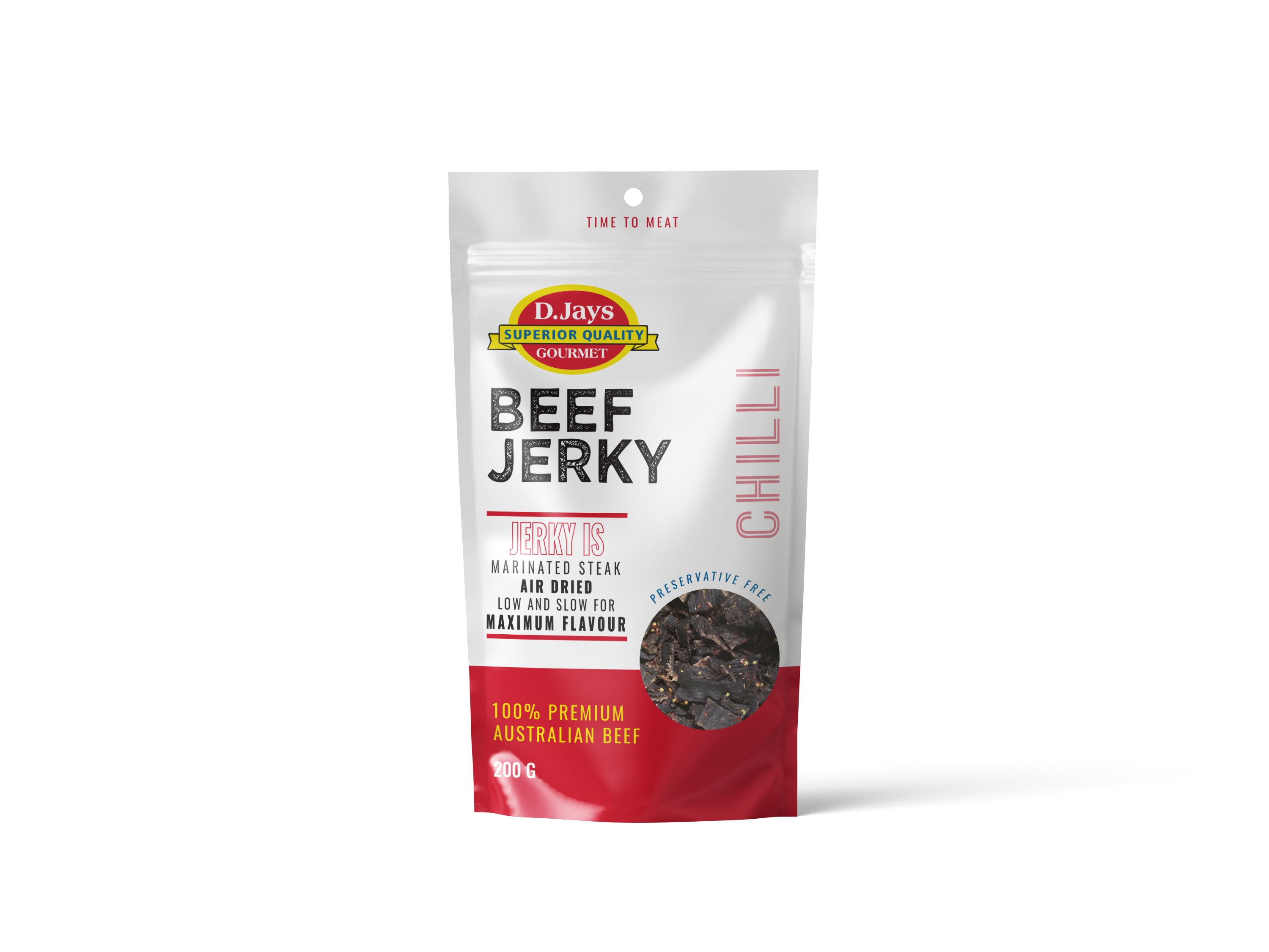D.Jays Beef Jerky Chilli 200g