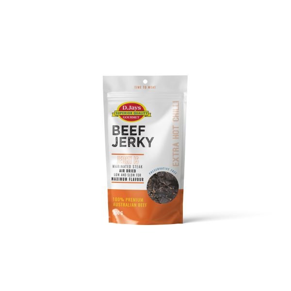 D.Jays Beef Jerky Extra Hot Chilli 200g