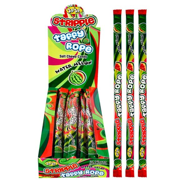 Jojo Stripple Taffy Rope Watermelon 25g
