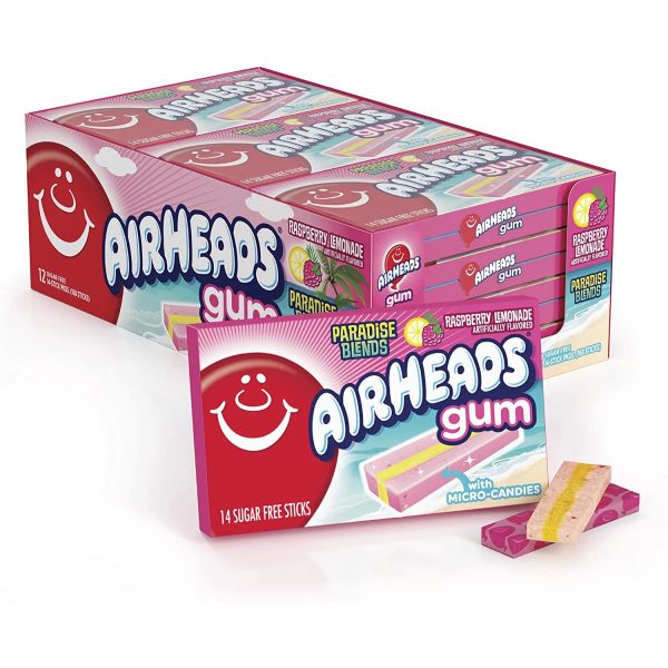 Airheads Raspberry Lemonade Gum 34g