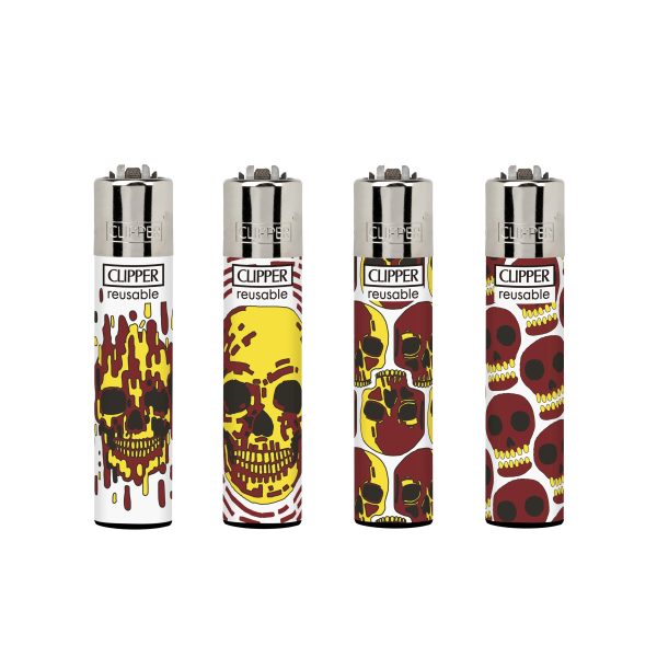 Clipper Lighter Tray Skull Fire