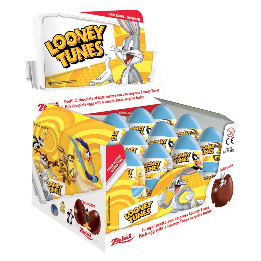 Zaini Looney Tunes Chocolate Surprise Eggs 20g