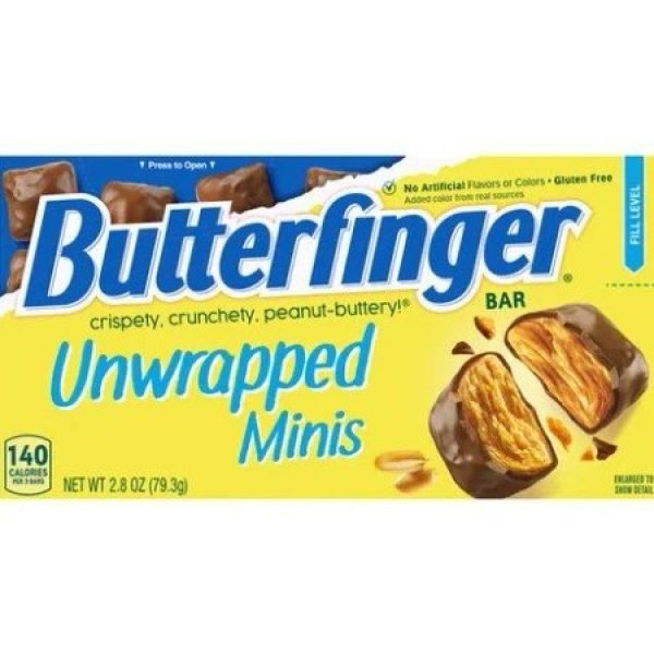Nestle Butterfinger Unwrapped Minis Theatre Box 79g