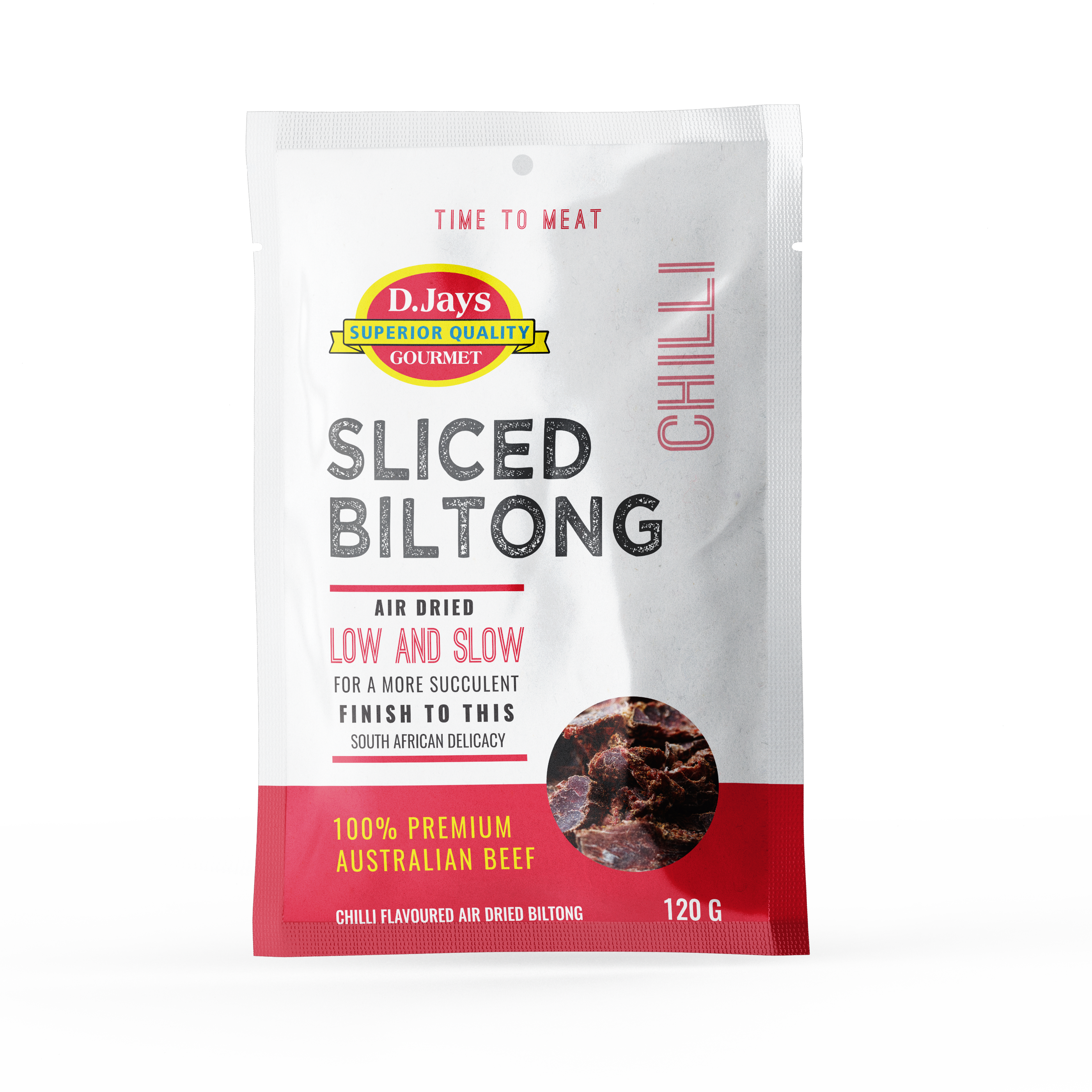 D.Jays Sliced Biltong Chilli 120g